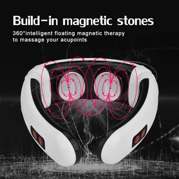 

Neck Massager Electric Neck Relax Massage Infrared Heating Pain Relief Physiotherapy Pulse Massager Cervical Spine Health Care