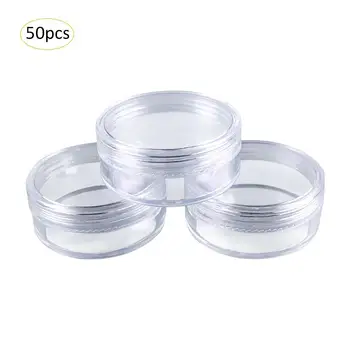 

50Pcs Empty Jars Refillable Bottles Cosmetic Jars Makeup Container Small Round Bottle Little Cream Jar Cosmetics Bottling