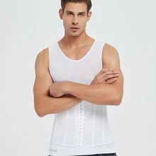 Мужской жилет для лечения ГИНЕКОМАСТИИ грудной скобы Корректор осанки мужской стимулятор пресса живот уменьшить грудь тонкий формирователь тела обратно Крест топы