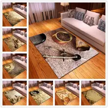 Новые мягкие полиэфирные коврики с узором для гостиной, спальни, коврики для кухни, коврики для дома, ковер для ползания ребенка