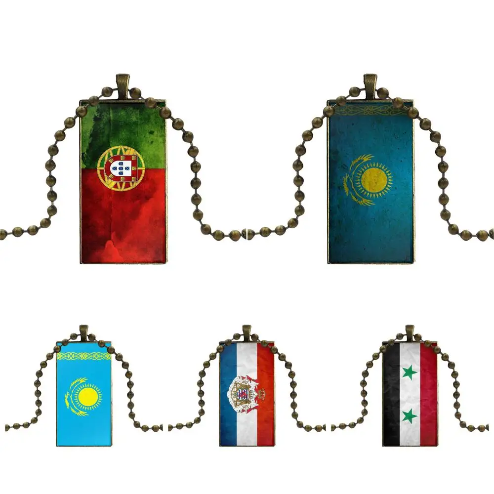 Флаг Казахстана флаги других стран Дизайн Модные Винтажные стеклянные женские