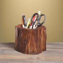 Solid Wood Table Furniture Storage Rack Creative Wood Storage Office Supplies Retro Simple Household Supplies