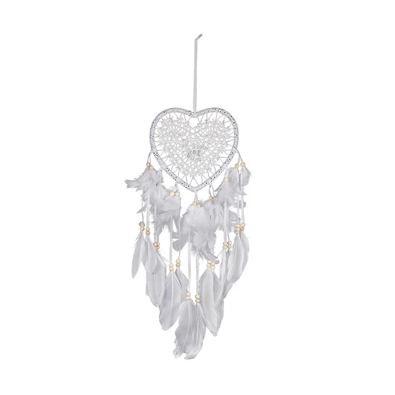 Hollow Love Heart Wall Hanging Ornament Dream Catcher Home Office Decoration Use