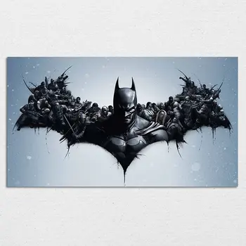

Batman Arkham Origins Poster Heroes Game Poster Black Art Prints Games Silk Wall Art Picture Home Decor On Wall Large Size