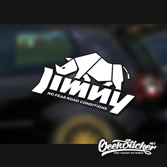 2 farbe Wasserdicht Reflektierende Rhinoceros Off-road Auto Styling Vinyl Auto  Aufkleber Außen Decals für SUZUKI JIMNY Überall - AliExpress