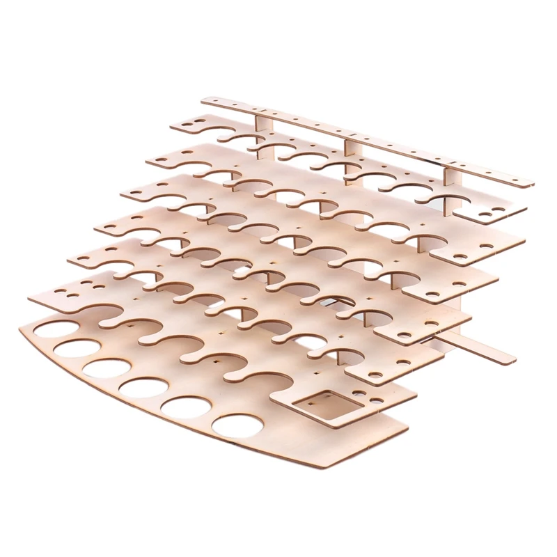 

57 Holes Wooden PiGMent Bottles Storage Organizer Color Paints Stand RaCk Holder Drawing Storage Tool