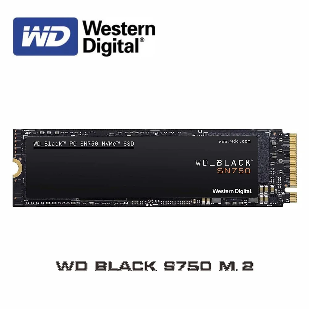 Внутренний твердотельный накопитель Western Digital WD SSD Black 2 ТБ 1 500 гб 250 M.2 2280 NVMe PCIe Gen3 * 4