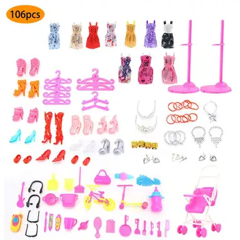 

106PCS Doll Accessories Children play House Toys