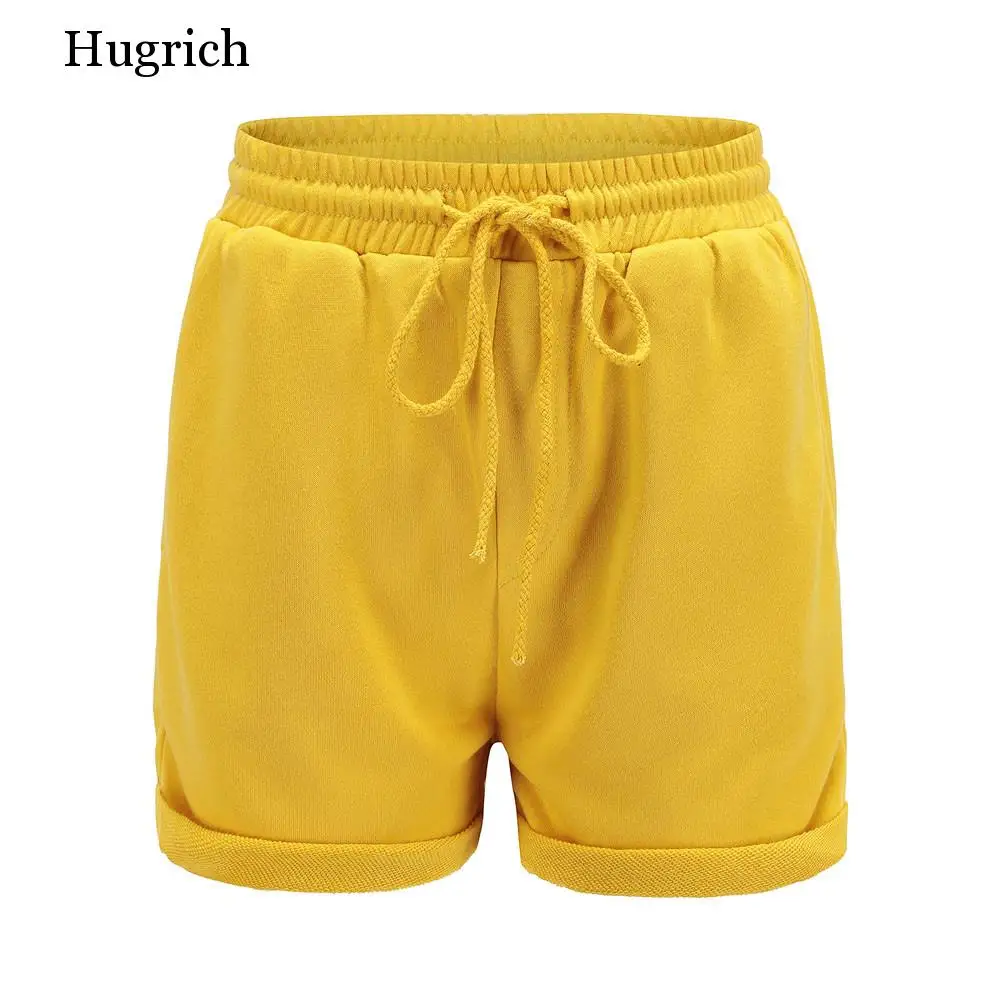 

Women Short Pant Hot Pants Casual Loose Shorts Beach Girl High Waist Short Trousers Lady 2020 Elastic Waist