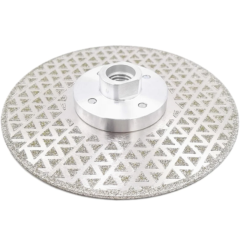 

NEW-1Pc Electroplated Diamond Cutting Disc Double-Sided Coated Diamond Granite Marble Cutting Wheel