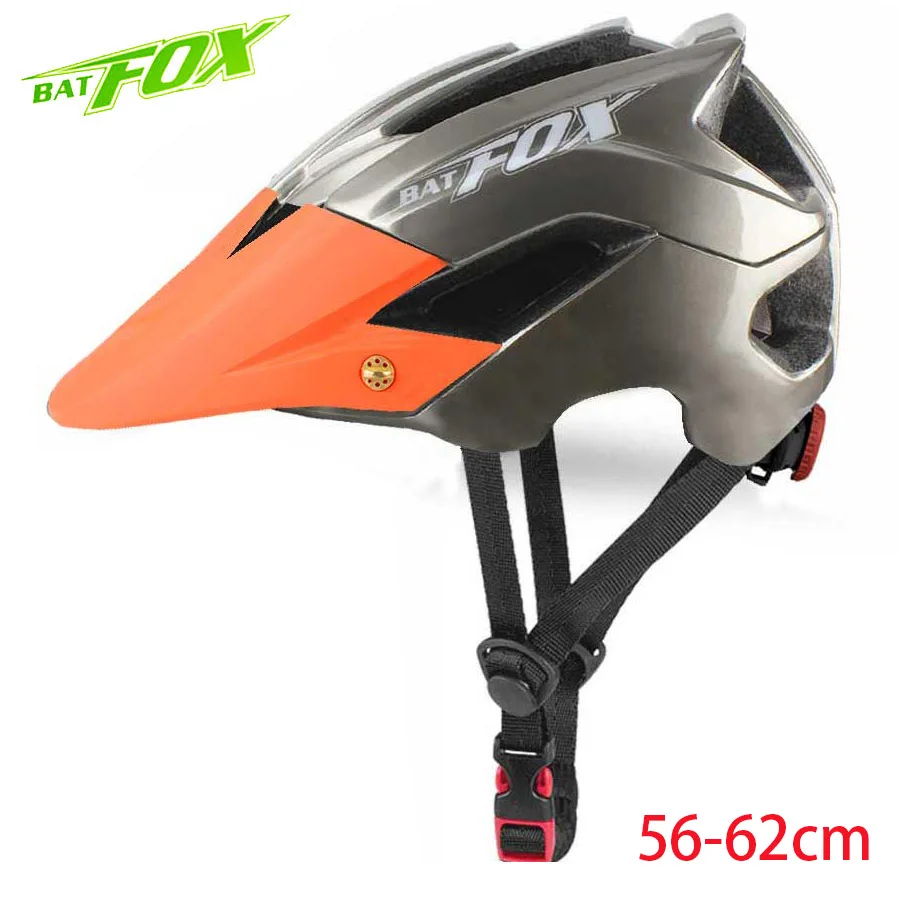 BATFOX велосипедный шлем MTB велосипедные шлемы оранжевые мужские горные защитные шлемы для верховой езды Fietshelm женские сверхлегкие уличные спортивные шлемы - Цвет: 5002-Titanium-Orange