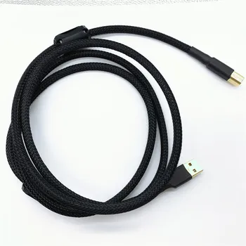 

USB external sound card DAC decoder cable Fever hifi audio line A-B square mouth / mini