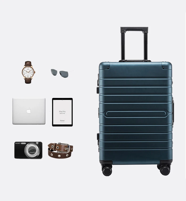 Дешевый алюминиевый чехол для путешествий 2" spinner 20" Чехол для чемодана на колесиках