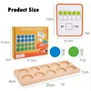 Wooden Ten-Frame Math Toys Preschool Math Manipulative Number Sense Counters Kids Montessori Activity Toys Early Education Games 6