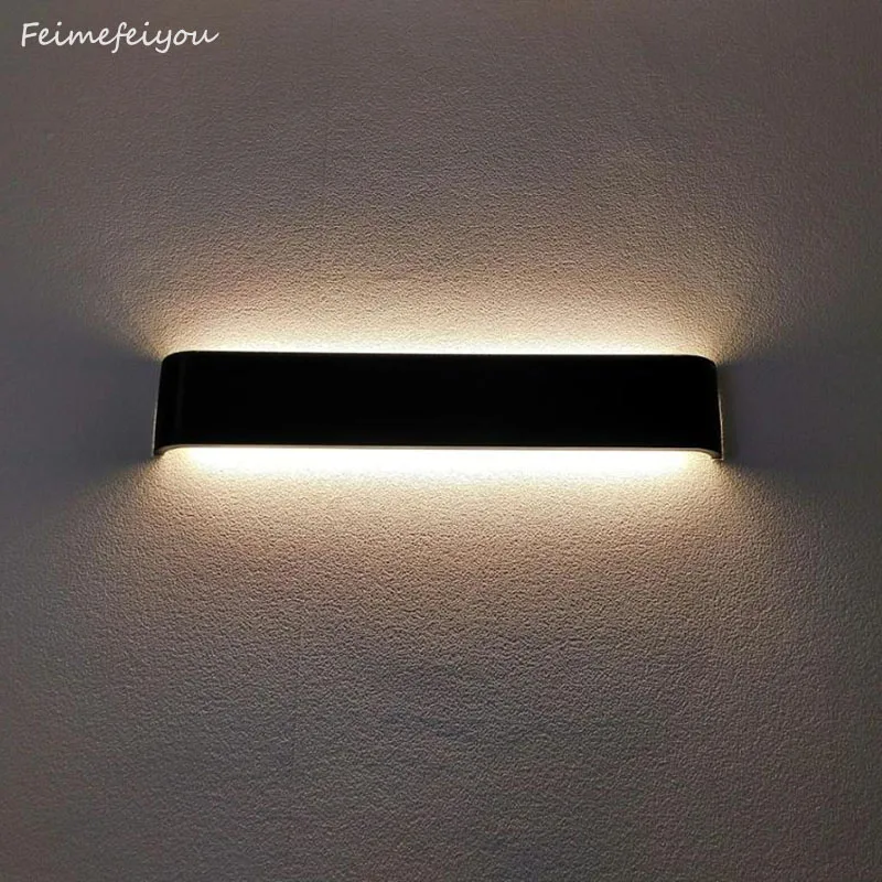 luces Modern minimalist LED aluminum lamp bedside lamp wall room bathroom mirror light direct creative aisle bedroom decor