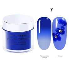 Nail Temperature Change Infiltration Powder Glitter Dipping Warming Nail Powder YUF99