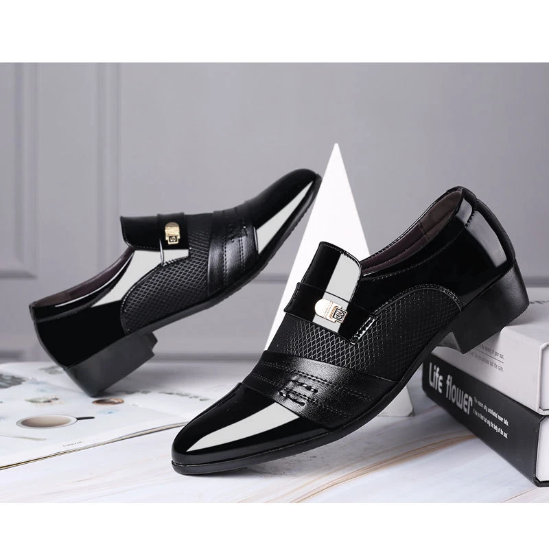 Vicio Suburbio Converger Zapatos de vestir de negocios a la moda para hombre, nuevos zapatos de  traje clásicos para hombre, zapatos de vestir de charol a la moda 2022| Zapatos formales| - AliExpress