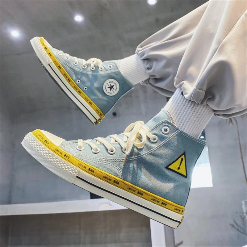 Zapatos de lona informales para hombre, zapatillas cómodas y planas, transpirables, de alta calidad, vulcanizados