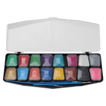 

1 Set 16 Colors Washable Decorative Body Paints Face Paints Body Painting Pigments Makeup Pigments for Carnival Halloween