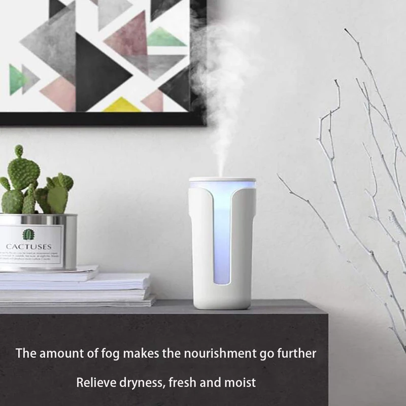 Aromatherapy Humidifier Usb High Capacity Anti-Dry Portable Car Dorm Room Office Desk Silent Humidification Radiation-Free Hydra