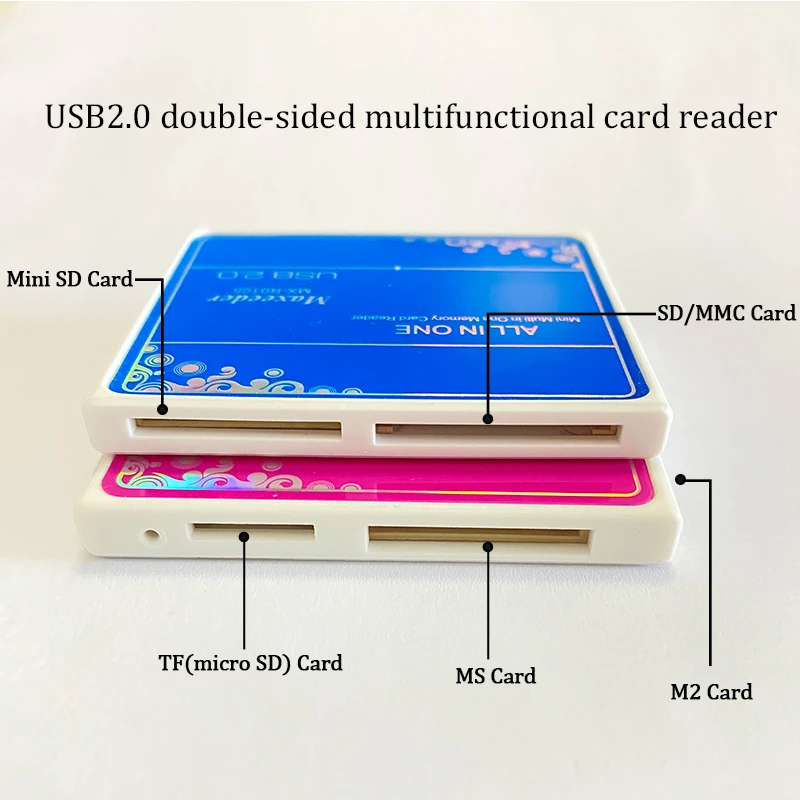 Двухсторонний Многофункциональный кардридер usb 2 0 адаптер с поддержкой TF SD Mini SDHC