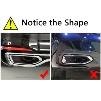 

Stainless Steel Muffler Pipe Tips Car Styling Trim Accessories 2pcs G11