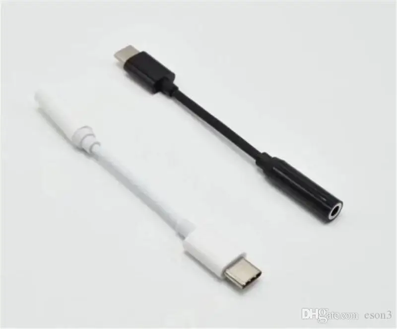 USB Type C to 3.5mm Audio Adapter Cables Headphone Earphone Jack Female Type-C Convertor AUX Cable for Samsung S6 S7 S9 mobile phone
