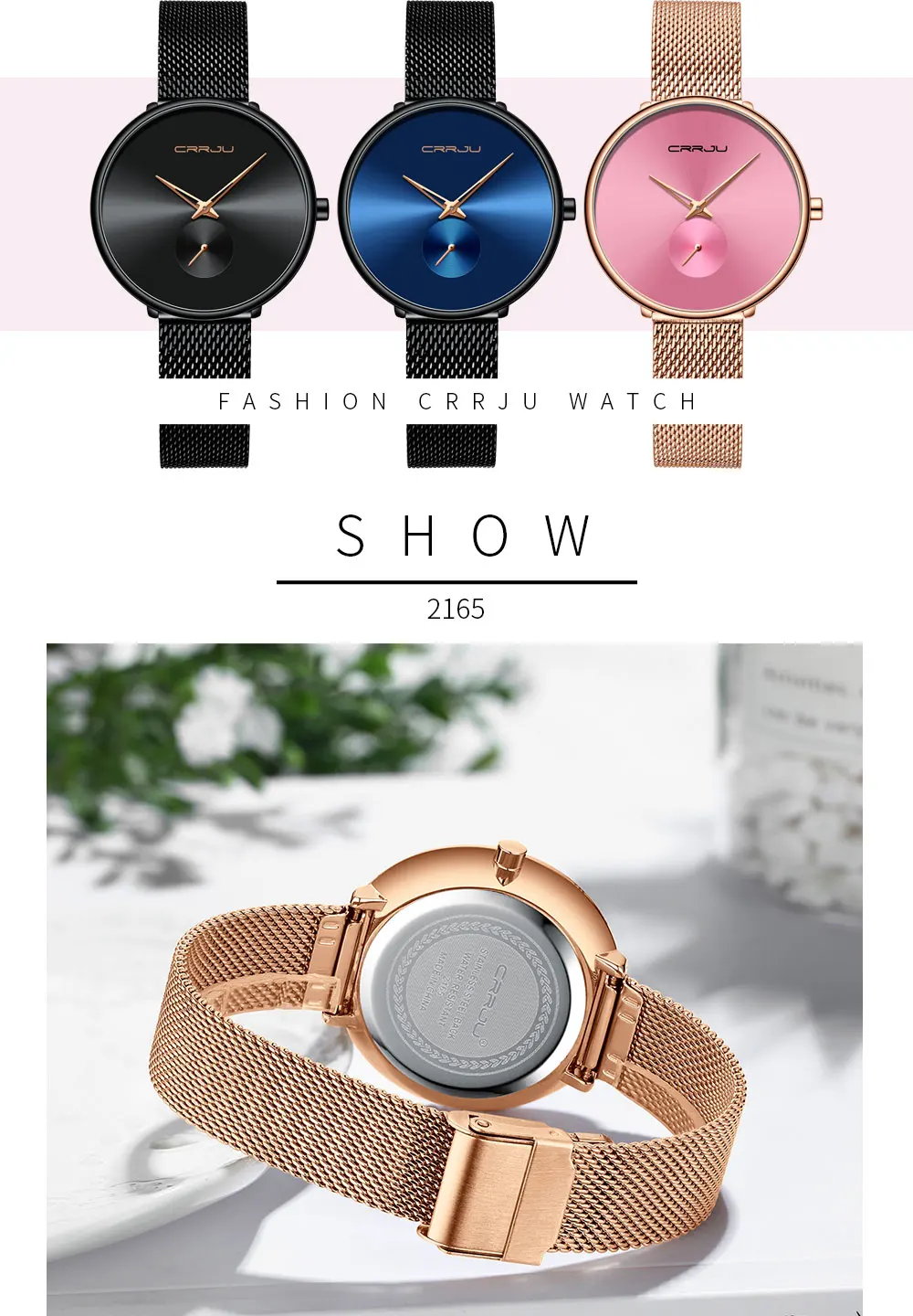 CRRJU простой современный дизайн женские часы люксовый бренд повседневные часы для женщин розовые часы Стильные кварцевые женские часы reloj mujer