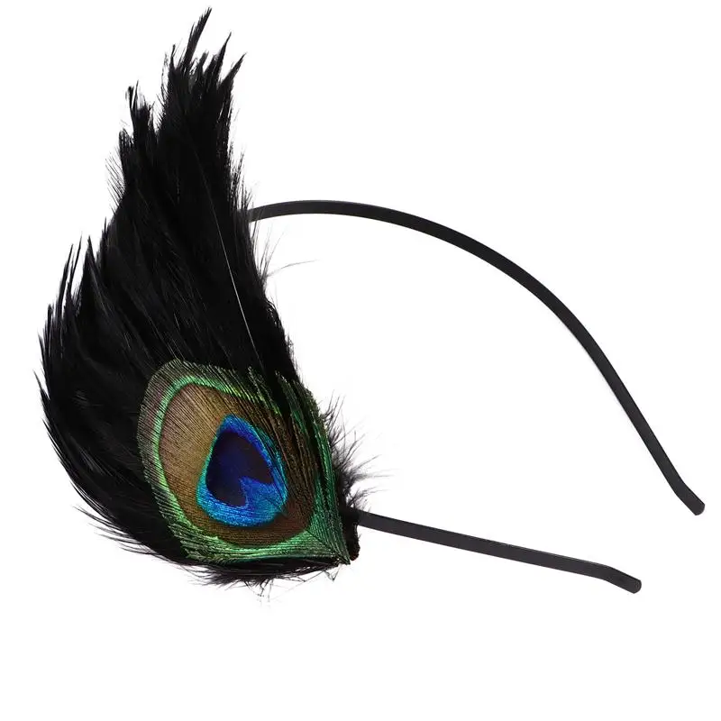

1pc Cosplay Hair Accessories Exquisite Pretty Feather Headdress for Bar