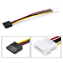 

5PCS SATA Power Cable IDE to Serial ATA SATA HDD Hard Drive Power Adapter Cable Cord 15Pin SATA to 4Pin IDE Power for BTC Mining