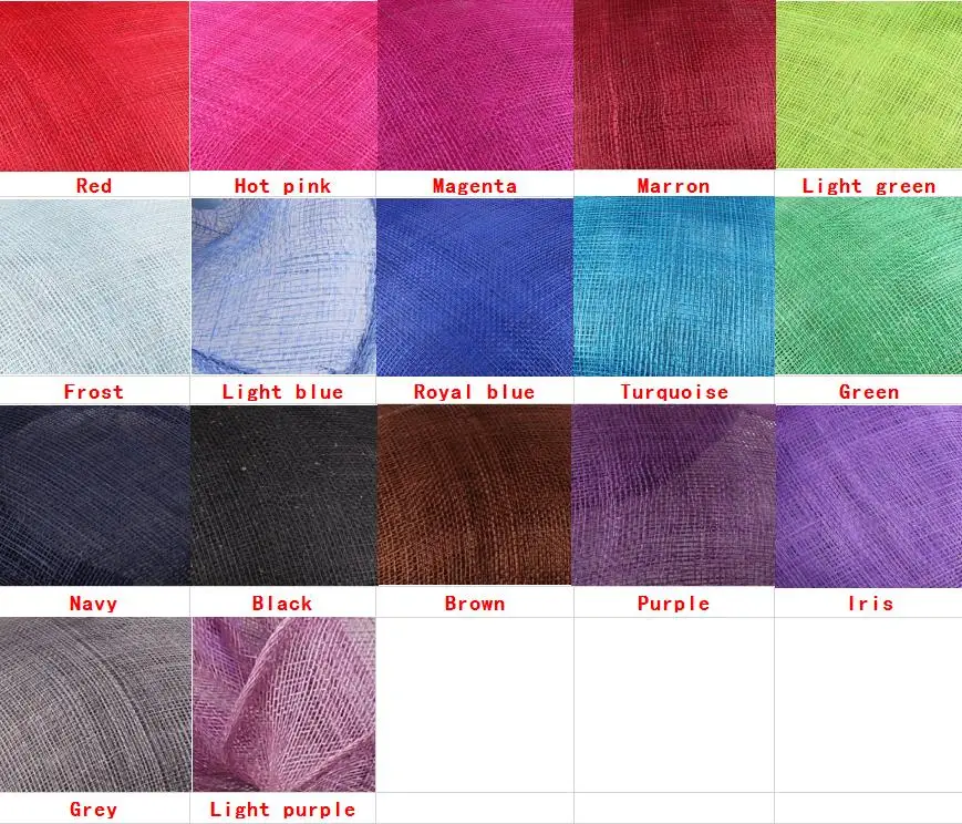 new sinamay color chart 2