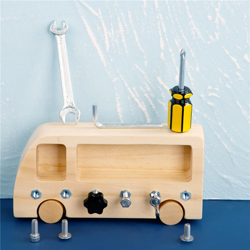 Учебное пособие по методу Монтессори игрушечные машинки с занятым автобусом