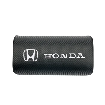 

for Mugen Power Honda Civic Accord CRV Hrv Jazz Accessories car neck pillows both side pu leather single headrest 1pcs