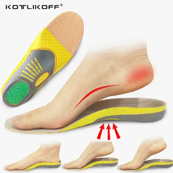 

KOTLIKOFF Orthopedic Insoles Orthotics flat foot Health Sole Pad for Shoe insert Arch Support pad for plantar fasciitis Feet Pad