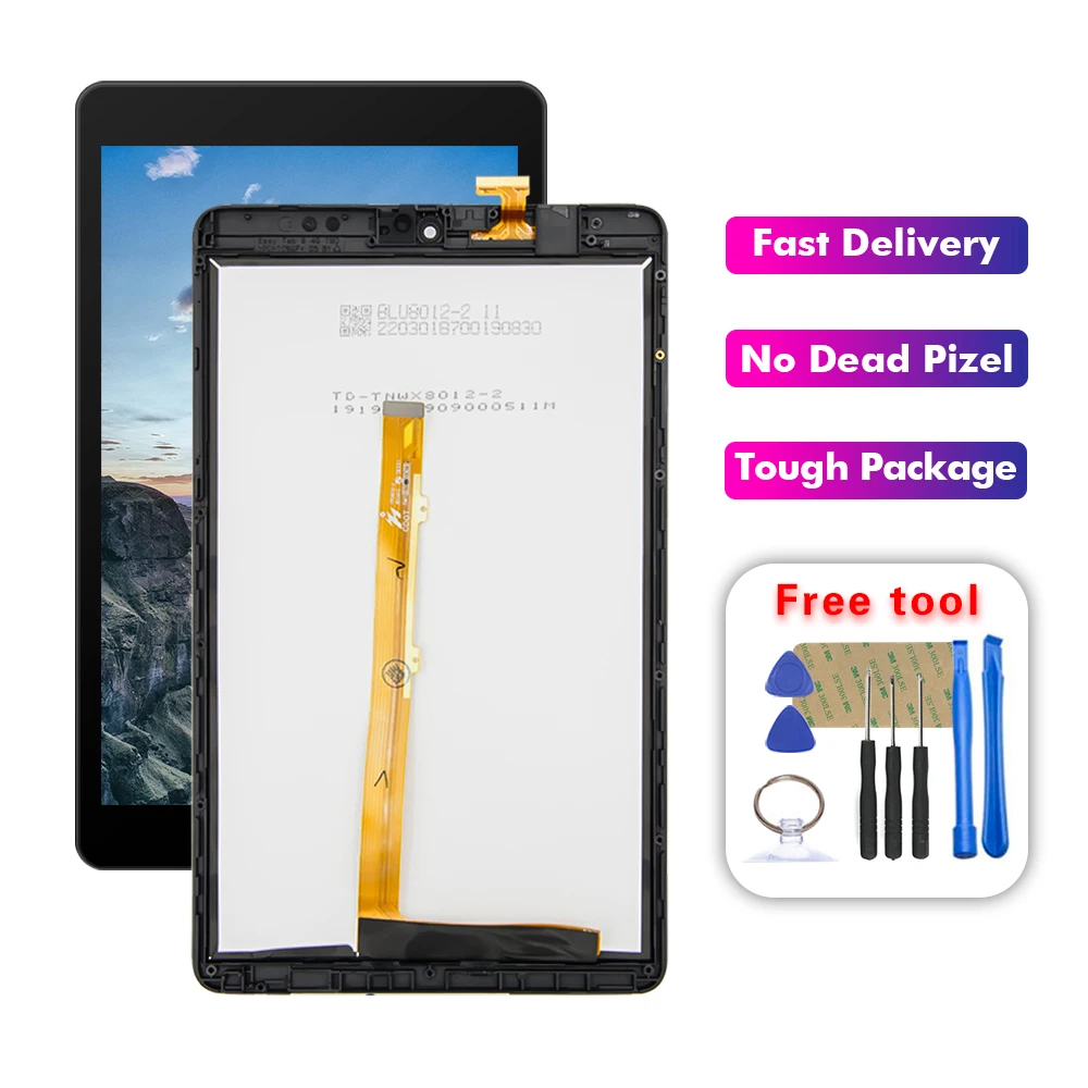 For Alcatel Joy Tab 8" Tablet 9029w 9029z Lcd Touch Screen Assembly