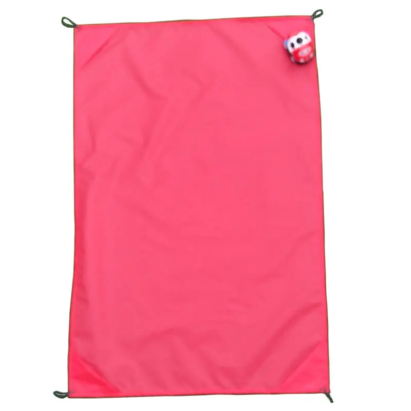 

Outdoor Moisture Proof Pad Mini Foldable Picnic Mat Bag Tent Mat Waterproof Dirt with 4 PCs Stake