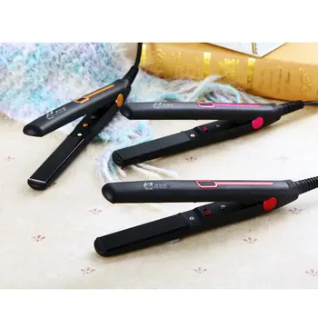 

2 in 1 Mini Professional Hair Curler Flat Iron Hair Straightener Corrugated Iron Straightener Curling Iron Styling Tool