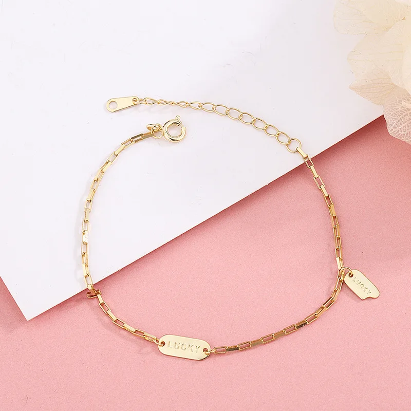 

925 sterling silver tag ladies bracelet, high quality ladies lucky bracelet, 925 silver jewelry gifts for girls