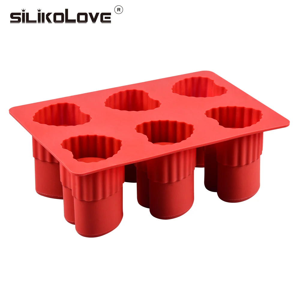 Силиконовая лоток SILIKOLOVE в форме сердца 6 полостей сделай сам с формой для кубиков