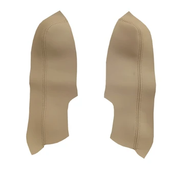 

for Honda Civic 8Th Gen 2006-2011 2Pcs Car Beige Door Armrest Panel Microfiber Leather Cover Trim