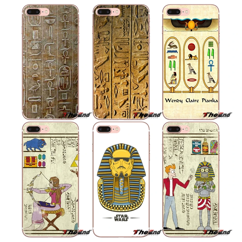 

For Xiaomi Mi6 Mi 6 A1 Max Mix 2 5X 6X Redmi Note 5 5A 4X 4A A4 4 Plus Pro Ancient Egypt egypt hieroglyph Soft TPU Case