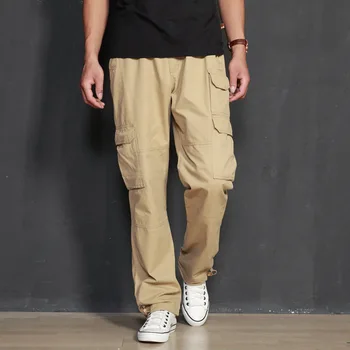 

Spring Autumn Military Pants Men Khaki Tide Trousers Casual Cotton Tactical Pants Men Big Size 3XL Army Overol Hombre