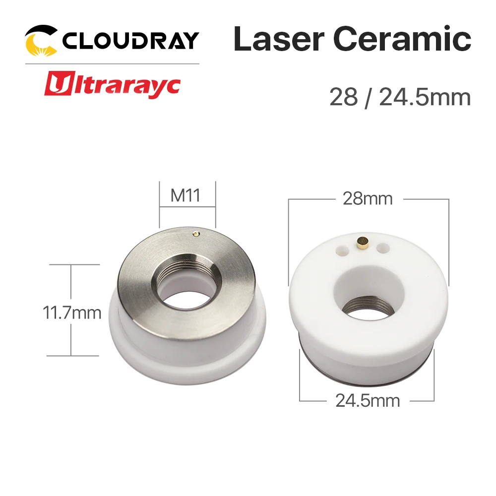 Ultrarayc 5 шт Precitec Raytools OEM керамические кольца dia.28 мм 24,5 мм P0571-1051-00001
