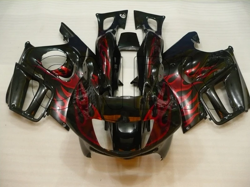 COMPRESSION 19951996 Для Honda Cbr600 1995 набор для всего тела CBR600 F3 1997 черный, красный узор пламени для обтекателя из пластика ABS CBR 600 F3 1995-1998 обтекатели - Цвет: COMPRESSION 19951996