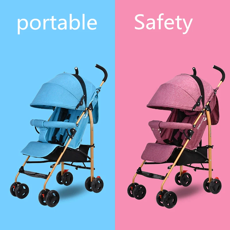 Best Price  Good quality Colorful Baby Cart Light Weight Baby Stroller Small Foldable Baby Pram Cabinet Strolle 