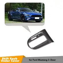 Для Ford Mustang углеродное волокно салона автомобиля боковая передача сдвижная панель декоративная лента крышка LHD