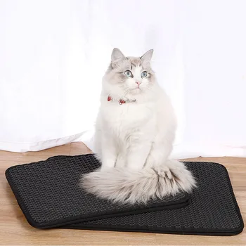 Waterproof Pet Cat Litter Mat Foldable Eva Double Layer Cats Mat Non Slip Bottom Pet Litter.jpg