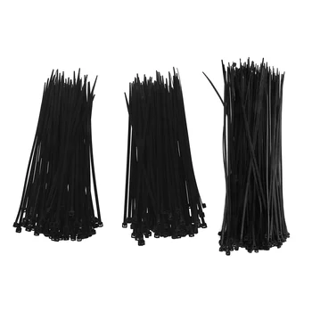 

300Pcs Cable Ties Cable Tie Wraps/Zip Ties - Black 200mm x m & 50 Pieces Cable Ties 300X4mm Black