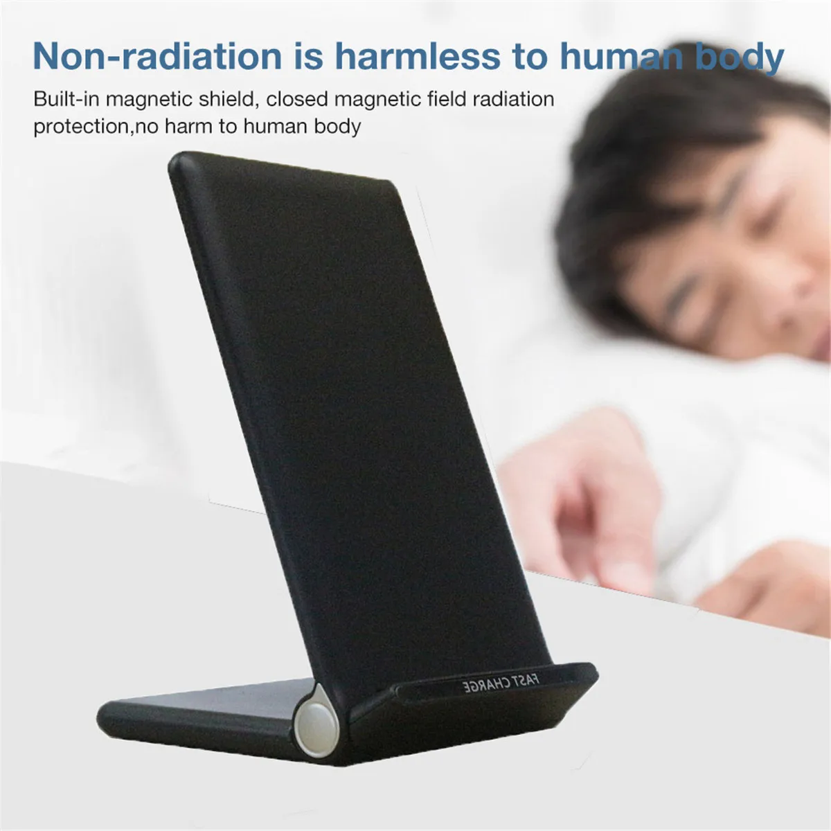 Quic 20W Qi Wireless Folding Vertical Fast Charger Charging Bracket High Power Docking Stand for all Qi-enabled phones