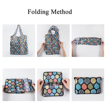 Удобная складная дорожные сумки удобная печать многоразовый тотализатор сумка милый лист Фламинго сумки Органайзер хозяйственные сумки